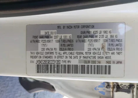 2014 Mazda Cx-5 Sport from USA, damaged, VIN JM3KE2BE9E0331060